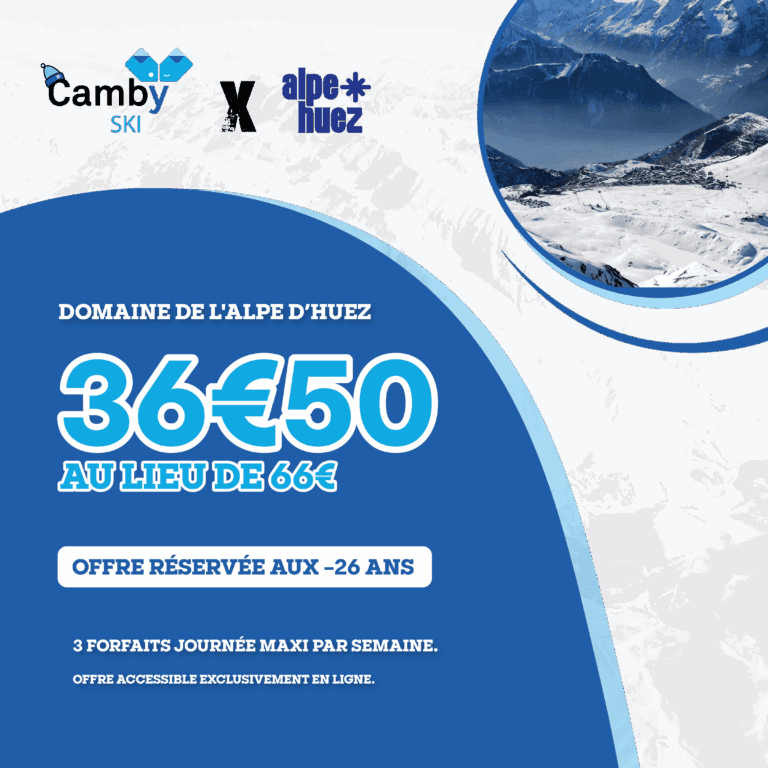 Toutes les réductions sur les forfaits dans la station de ski l'Alpe d'Huez.